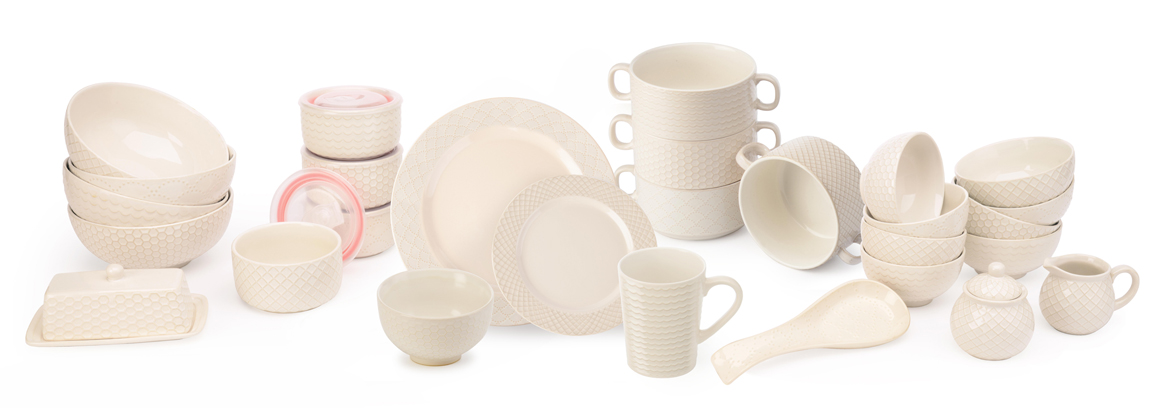 Ivory Signature Housewares 4875 Sahara Assorted Bowls Set of 4 