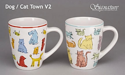 Dog/Cat Town V2 Mugs