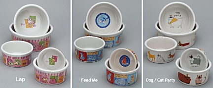 Lap, Feed Me, Party Promo Bowls